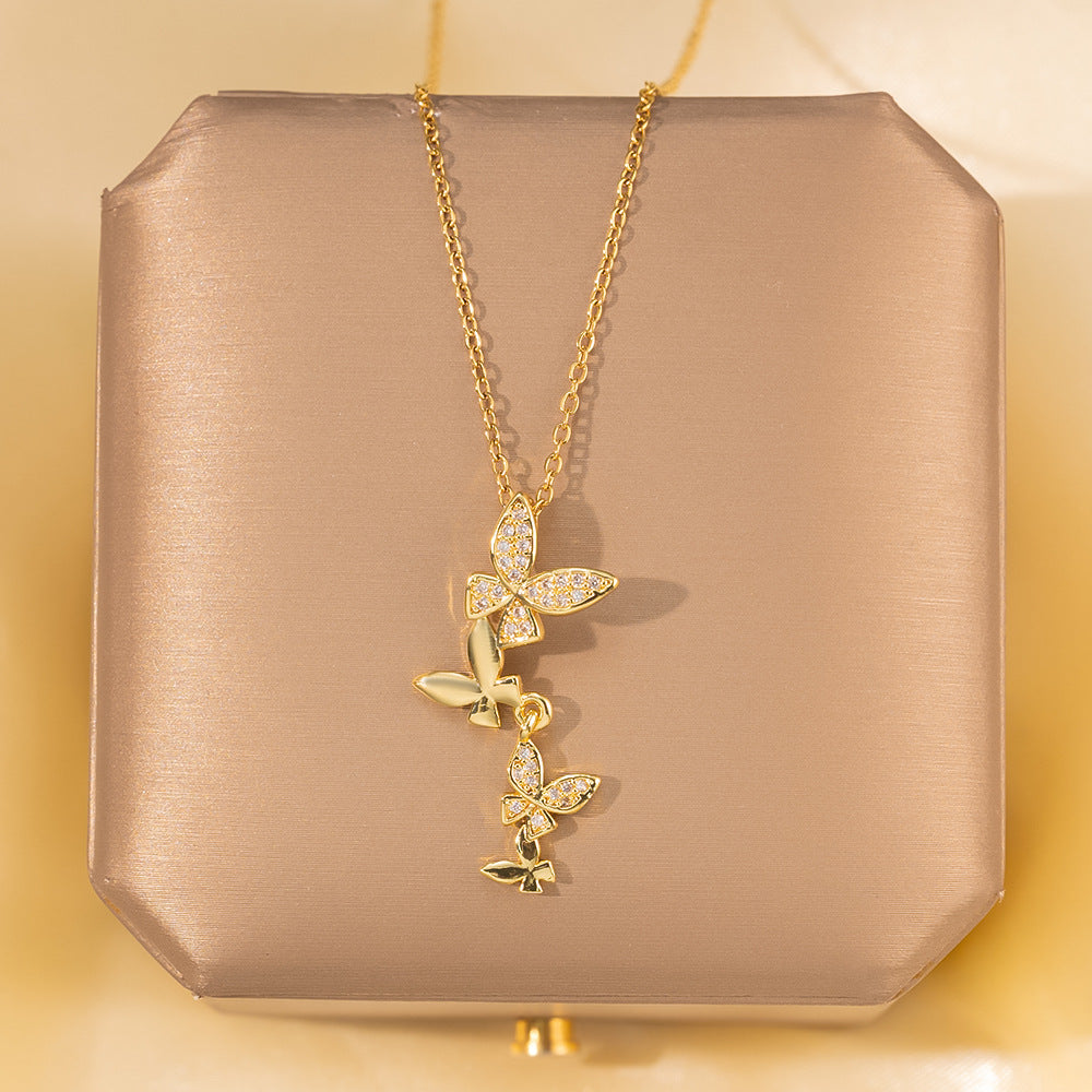Minimalist Titanium Steel Clavicle Necklace