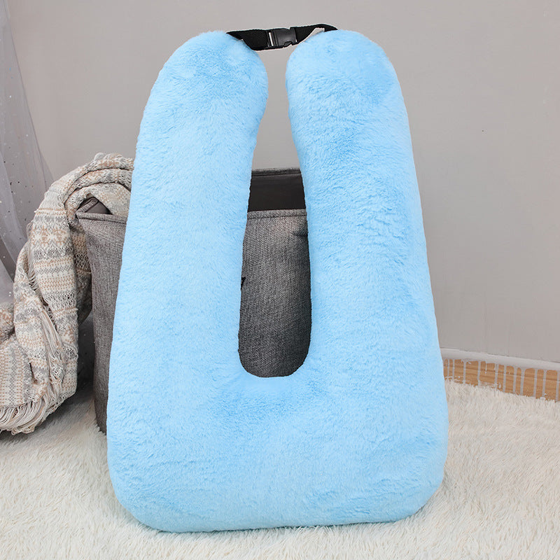 U-Shaped Plush Car Pillow Cushion