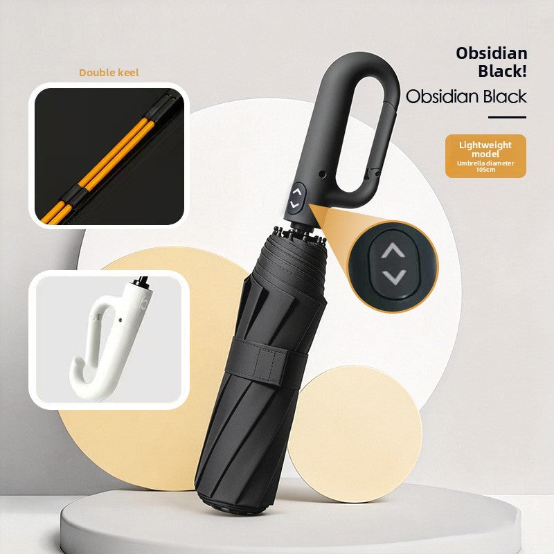 Fully Automatic Umbrella with Ring Handle
