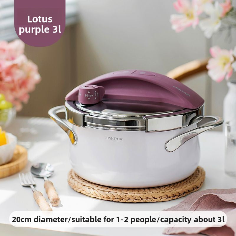 Pressure cooker, small and compact, made of 304 stainless steel, suitable for household use