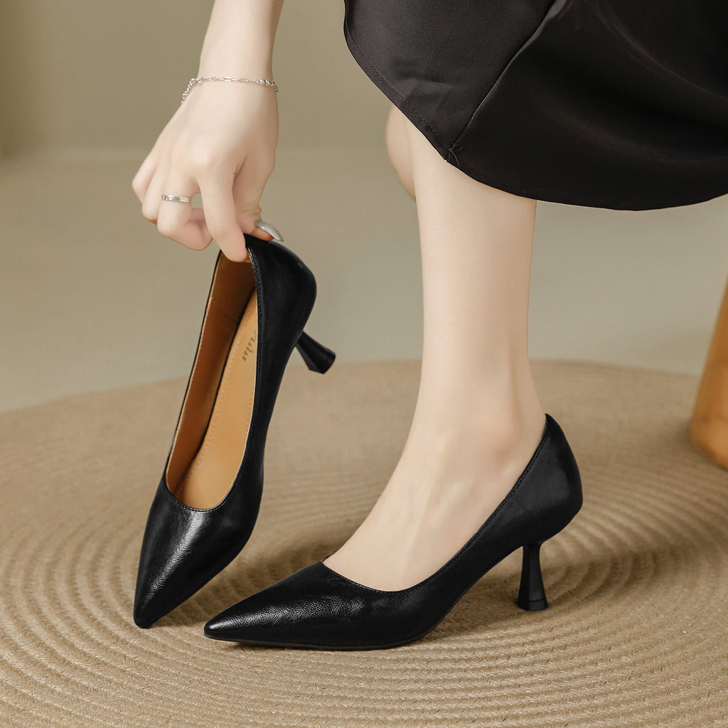 Retro Pointed Toe Pumps