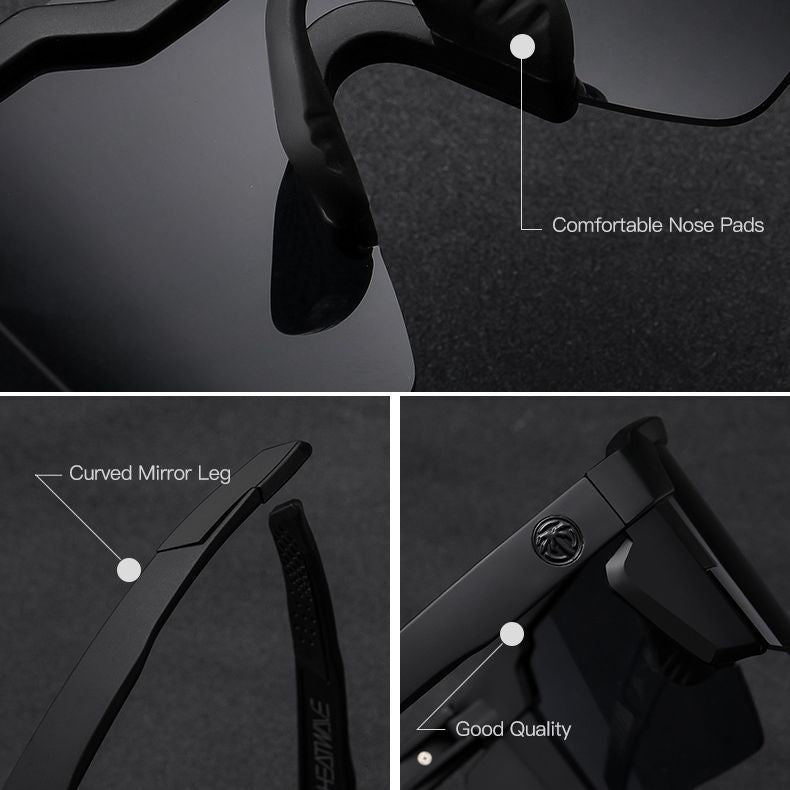 Windproof Sports Sunglasses with UV Protection