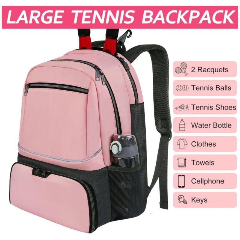 Sports Racket Backpack with Shoe Compartment