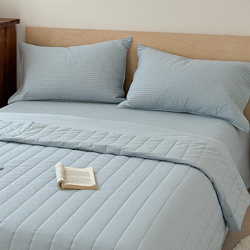 Reversible Quilted Cotton Bed Cover