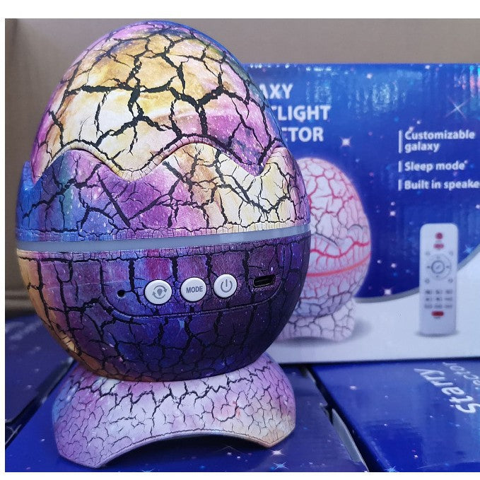 Dinosaur Egg Bluetooth Music Starry Night Projection Night Light