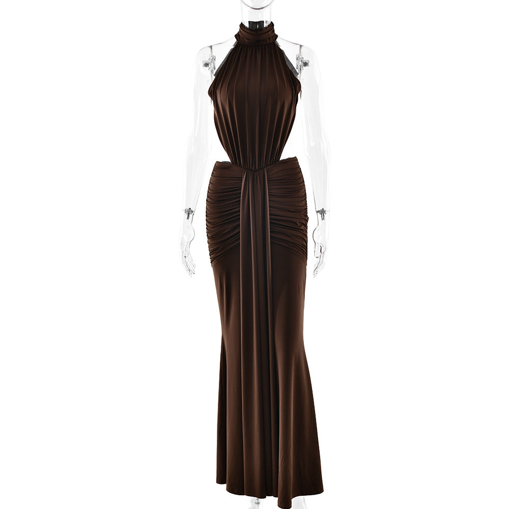 Elegant Backless Mermaid Evening Gown