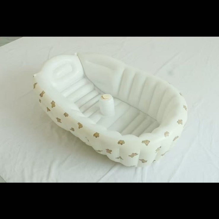 Foldable inflatable baby bathtub