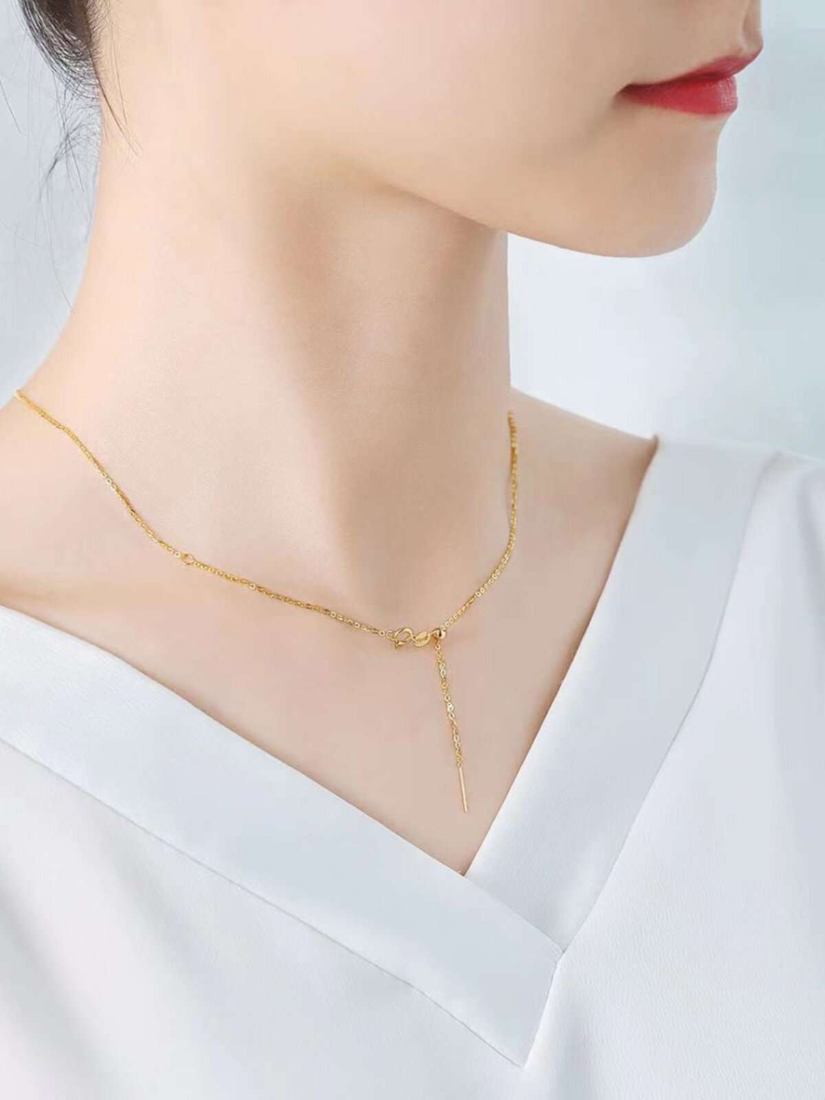 Adjustable 18K Gold Necklace Chain
