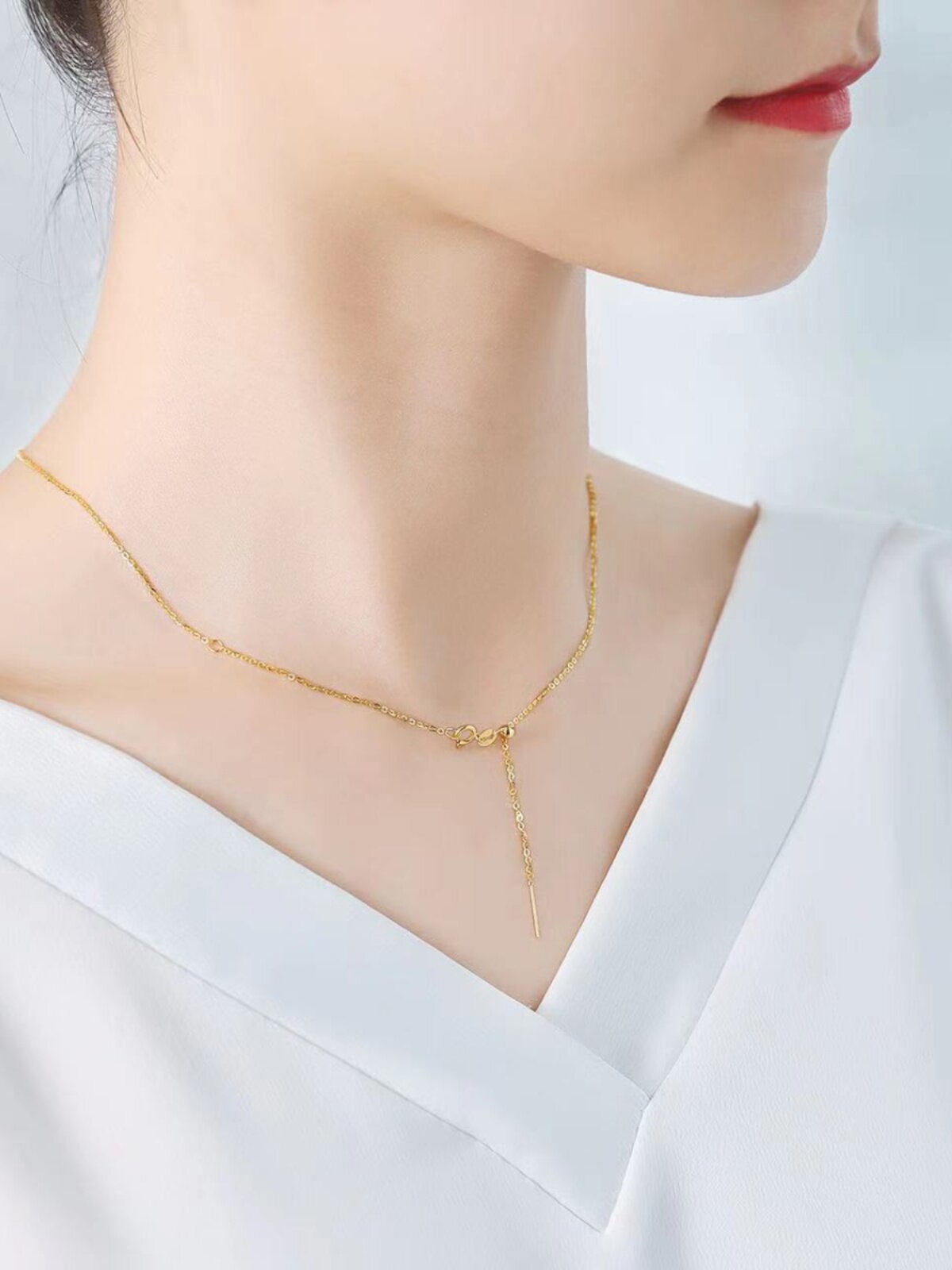 Adjustable 18K Gold Necklace Chain
