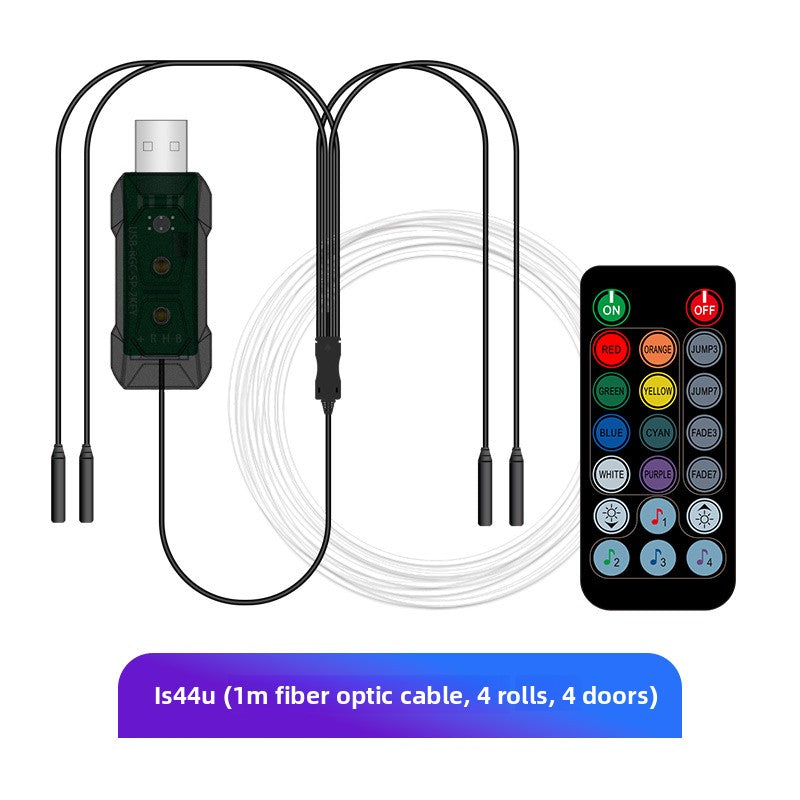 Car Interior LED Ambient Light Strip with Voice Control