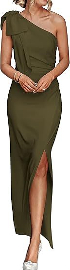 One Shoulder Evening Banquet Dress
