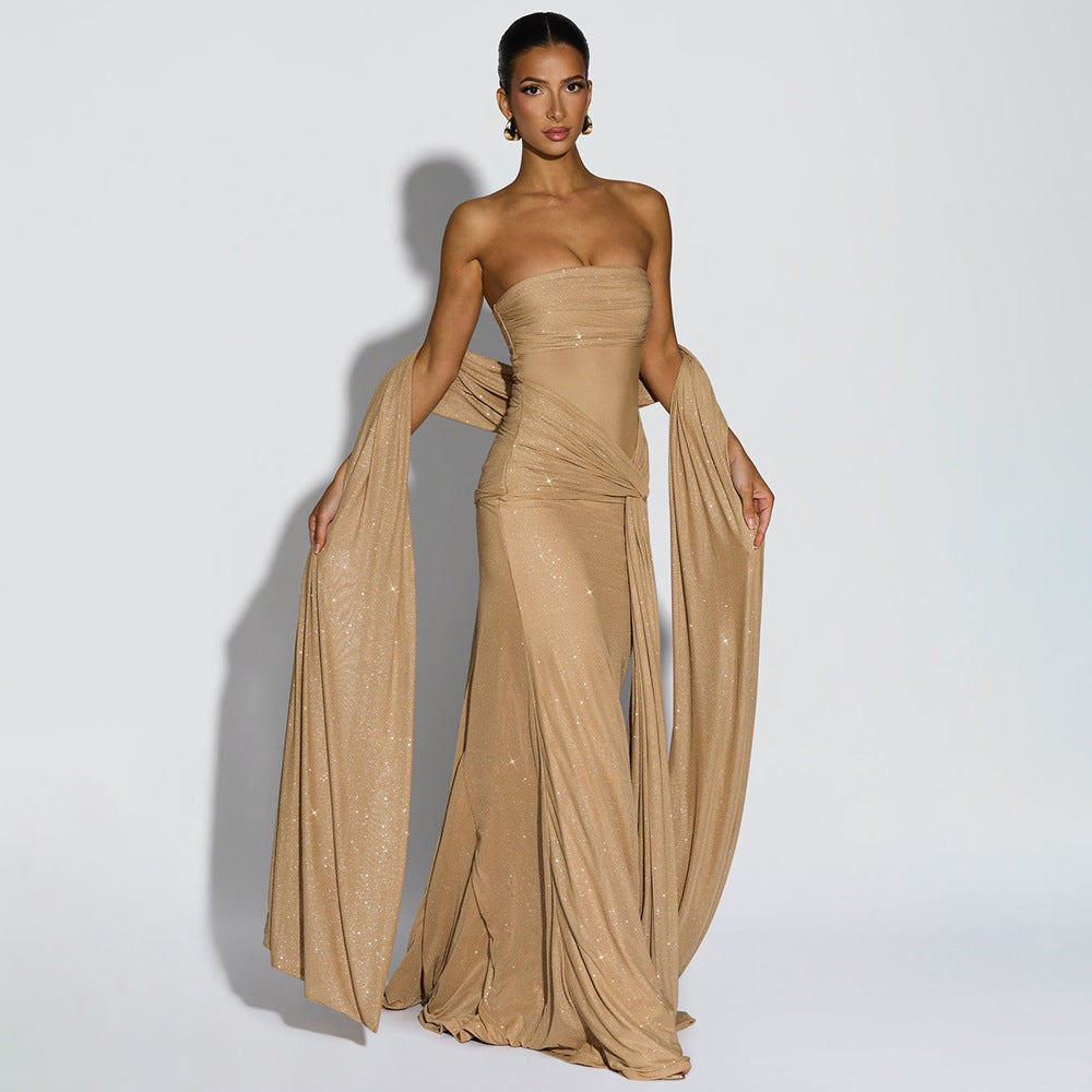 Elegant One Shoulder Bodycon Dress