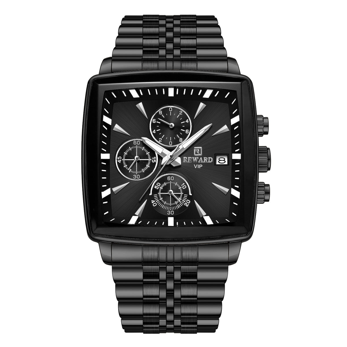 Men's watch with multi-function chronograph