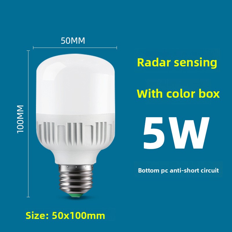 Smart Motion Sensor Voice Control LED Light Bulb
