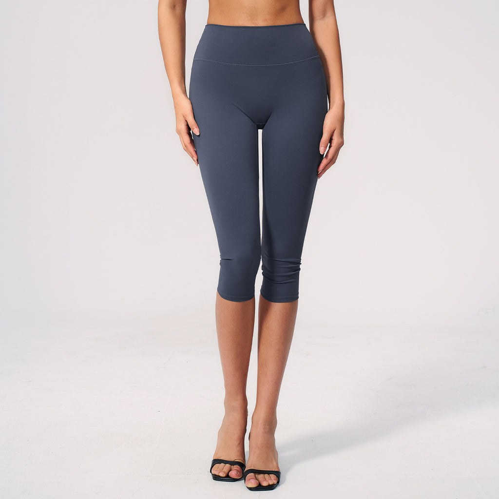 Brushed Yoga Shorts High Waisted Slim Fit Sports Shorts