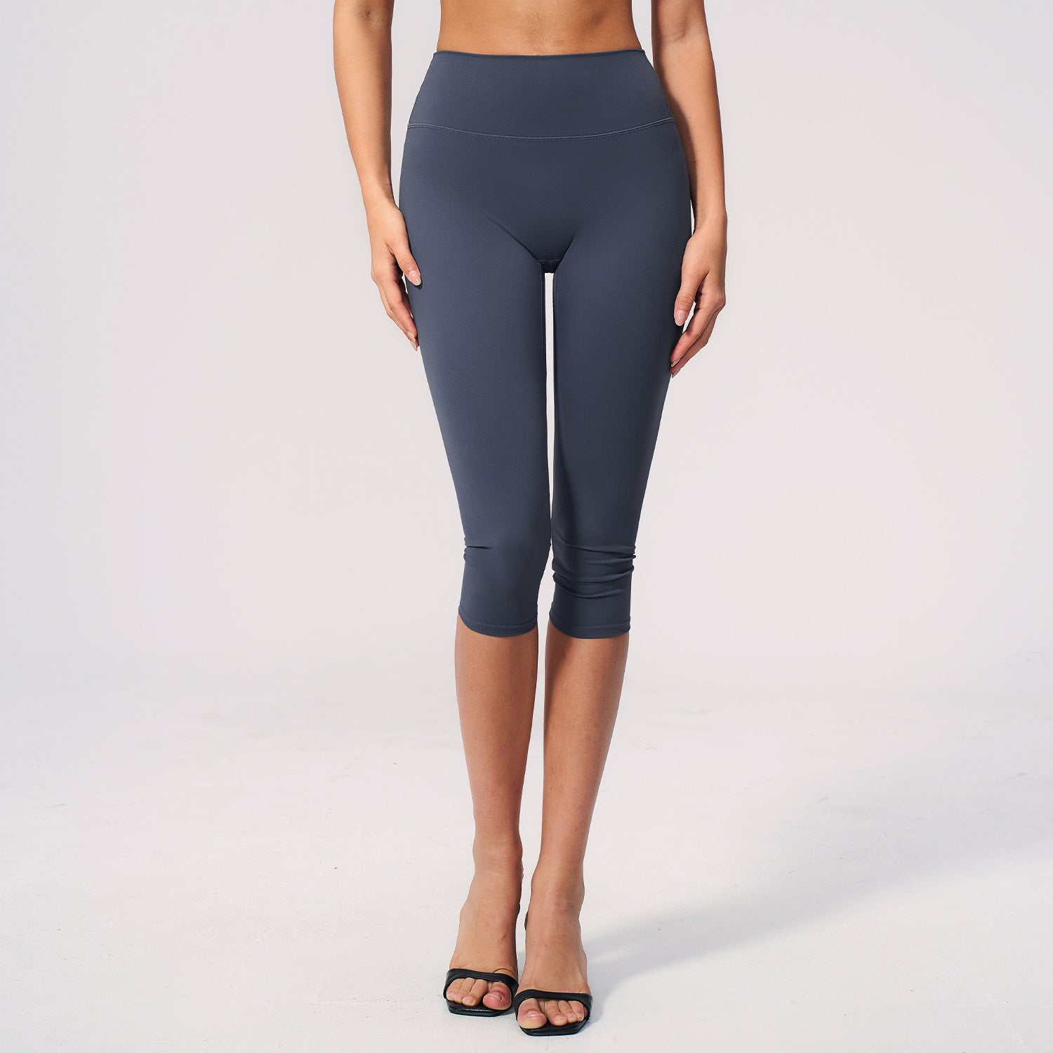 Brushed Yoga Shorts High Waisted Slim Fit Sports Shorts
