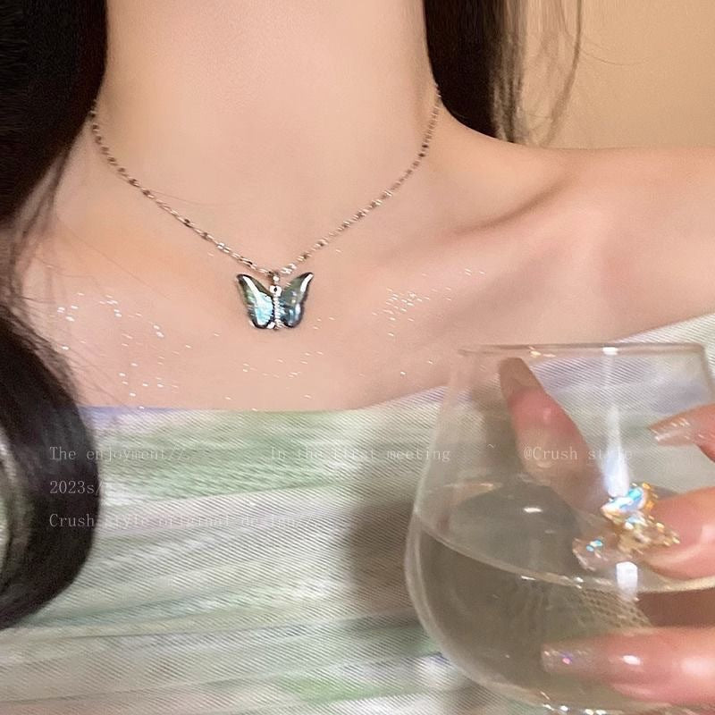 Zircon Bow Necklace for Women