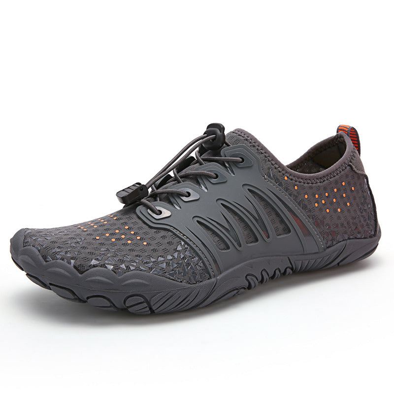 Men's and Women's Downhill Trekking Shoes with Quick-Release Waterproof Lining