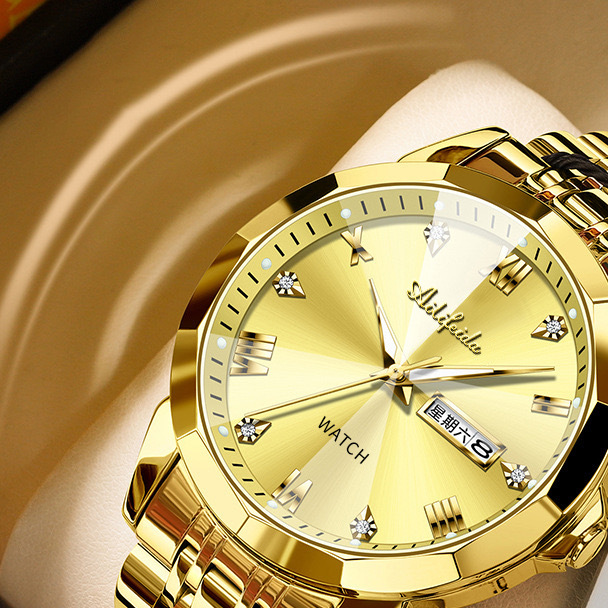 Men's Quartz Business Watch Stainless Steel Strap
