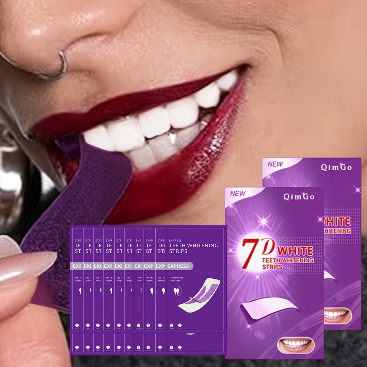 Teeth Whitening Strips Mint Flavor