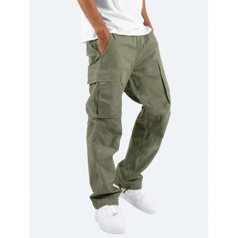 Mens Drawstring Cargo Pants