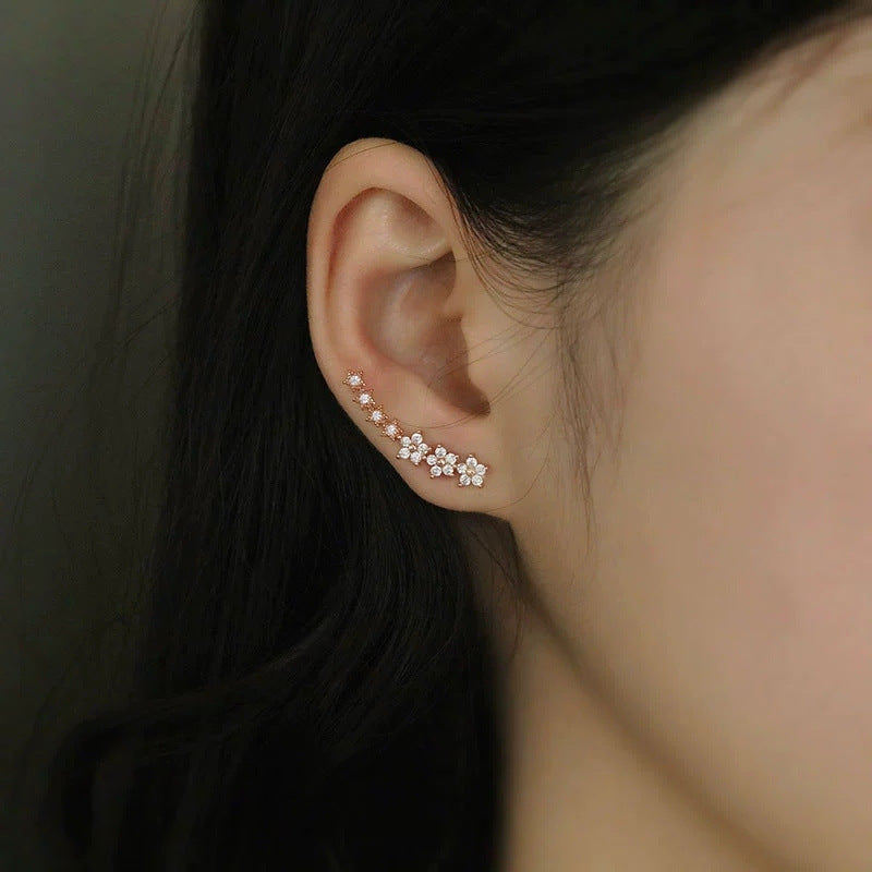 Zircon Studded Starry Sky Earrings