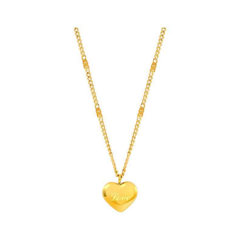 Heart Necklace, Minimalist and Elegant