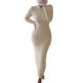 Twisted Long Sleeve Knit Dress