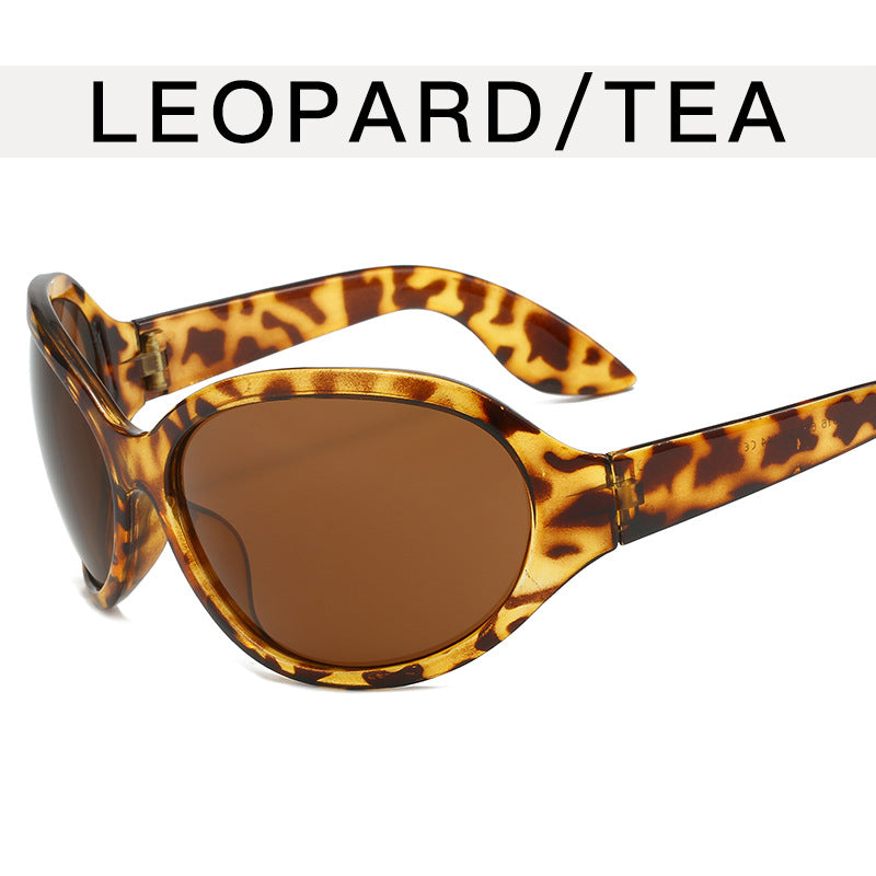 technology oversized frame sunglasses
