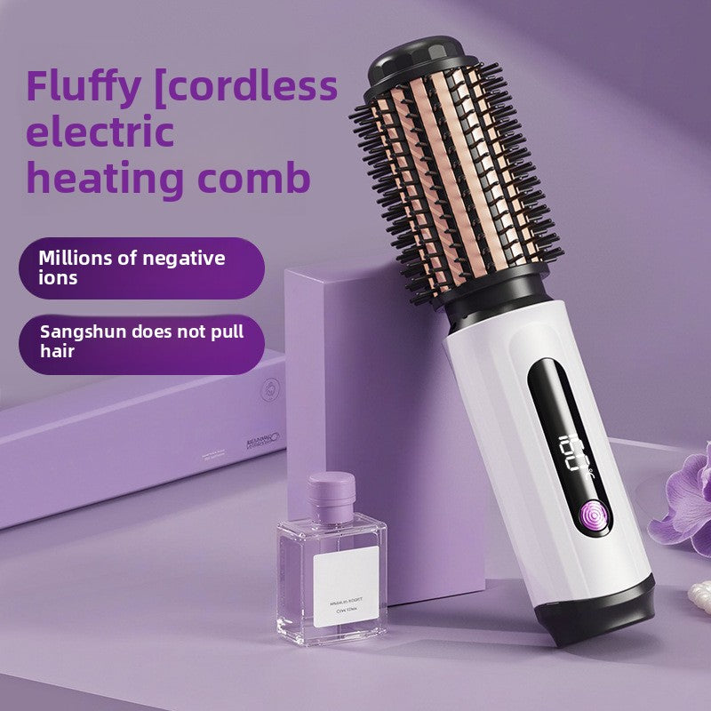 Wireless Heated Curling Straightening Comb