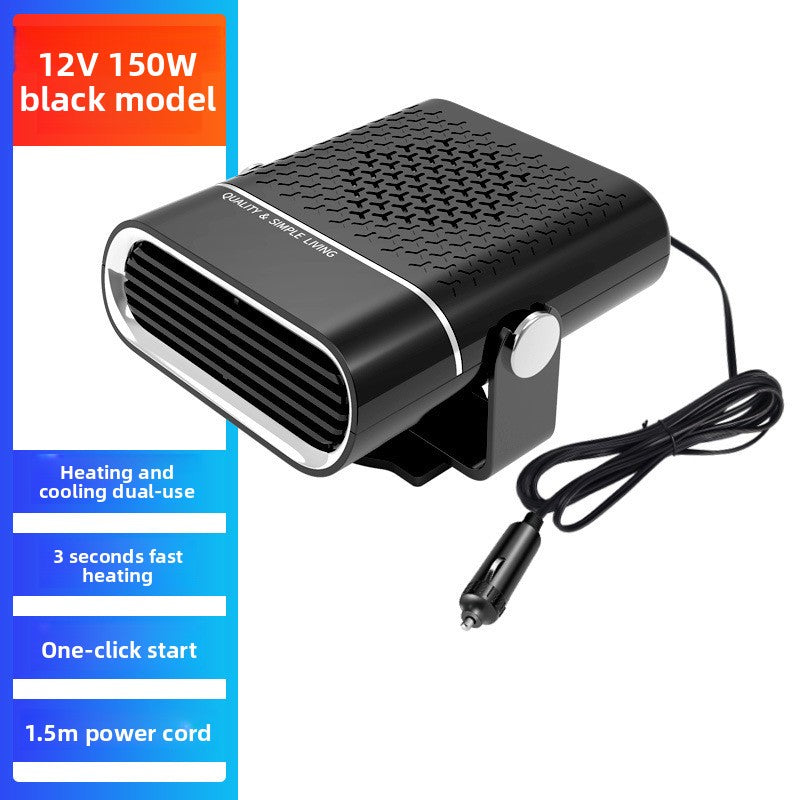 Portable 12V/24V Car Heater Fan, 150W Windshield Defroster and Demister