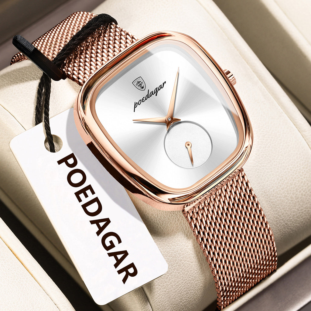 Fashion Quartz Women's Watch with Stainless Steel Mesh Strap