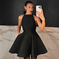 Halterneck Backless High Waist Dress