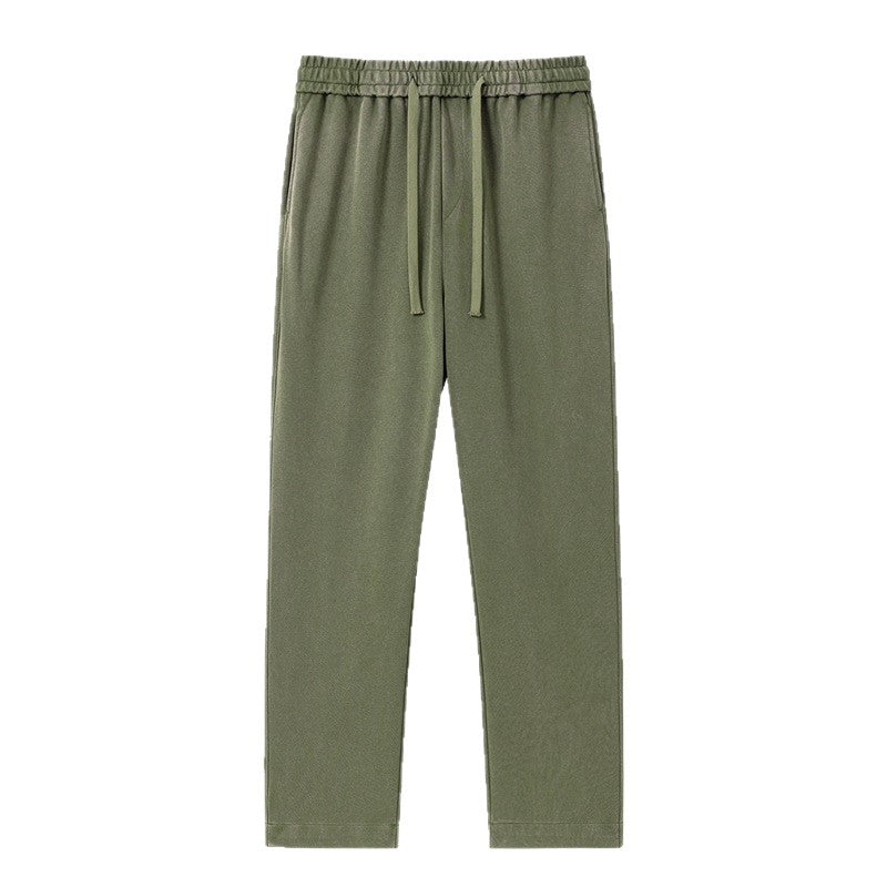 Men's Straight Leg Cotton Casual Pants