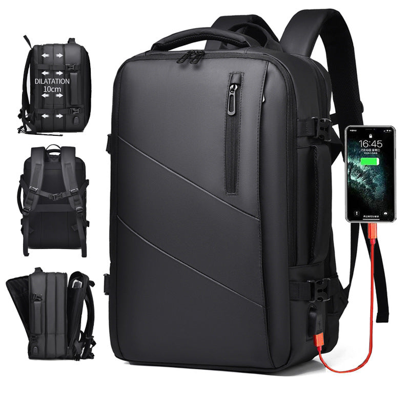 Expandable Laptop Backpack with USB Port