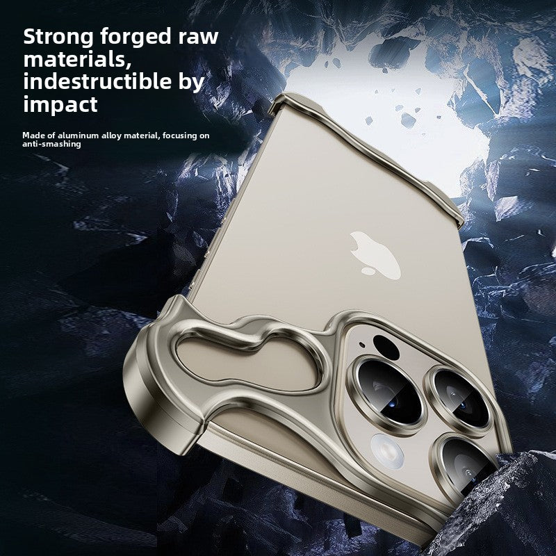 Phone Case Shaped Metal Frame No Backplate Protective Cover