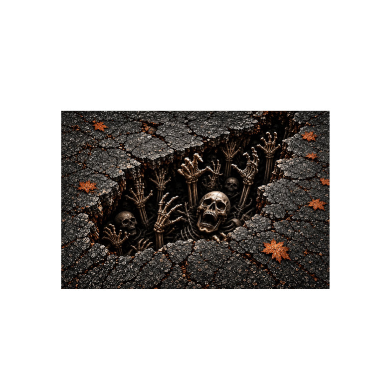 3D Visual Halloween Door Mat