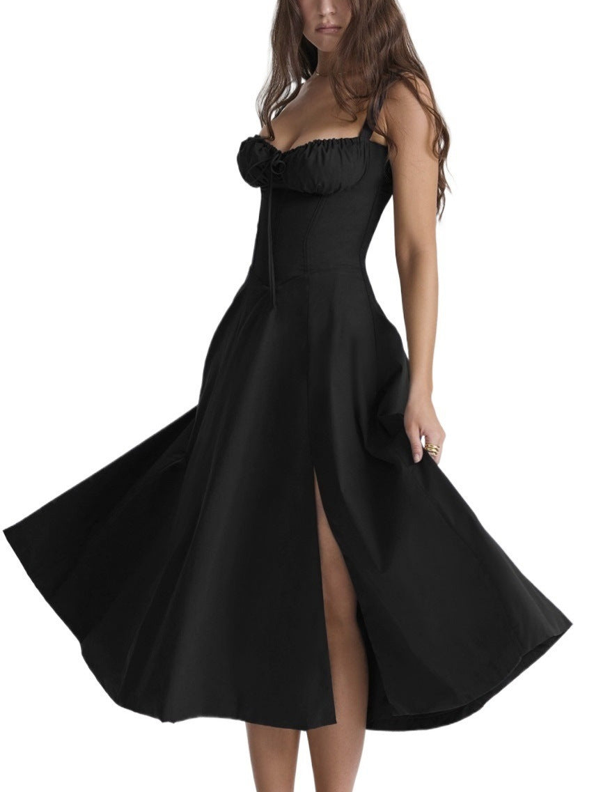 Floral Back Strap Maxi Dress