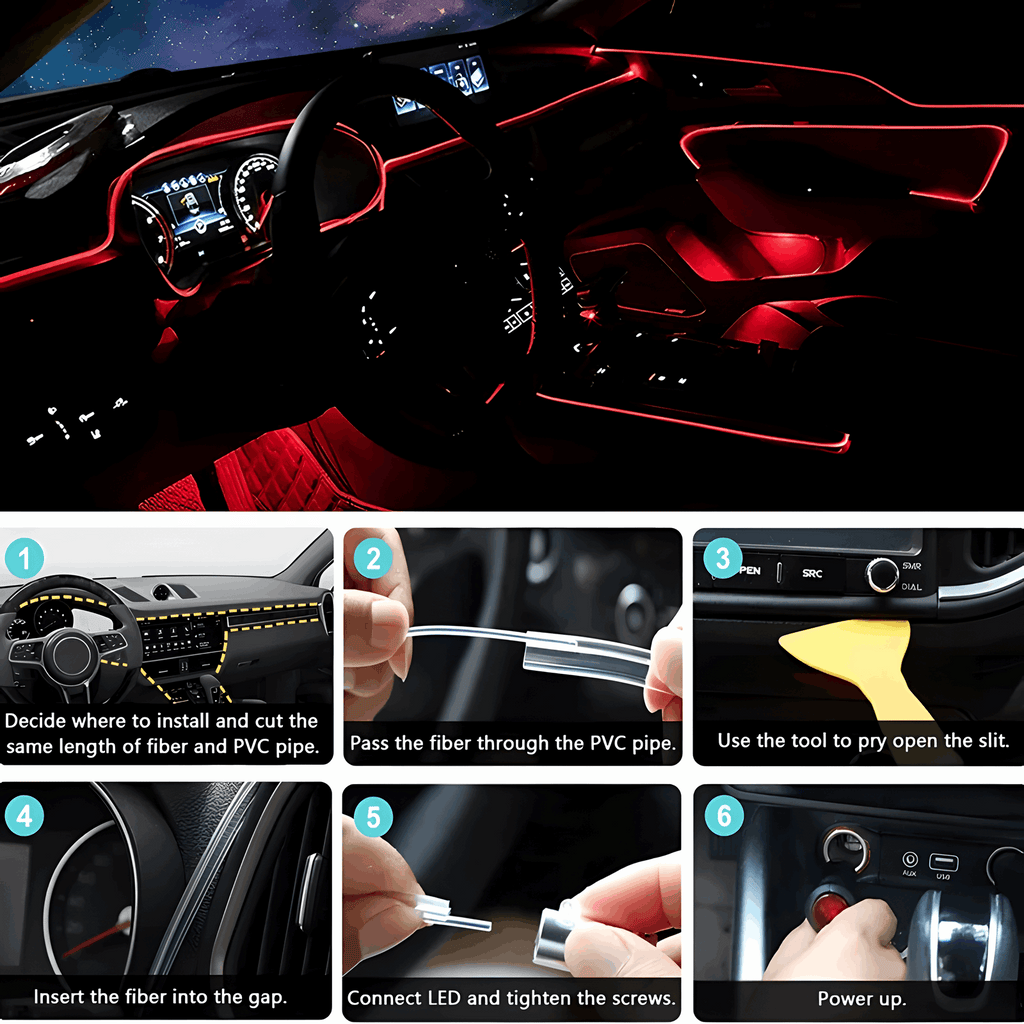 RGB Car Fiber-Optic Light Kit