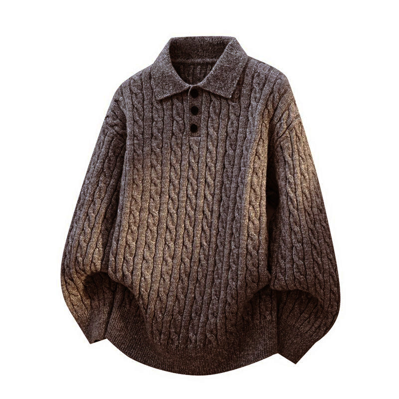 Twisted collar sweater