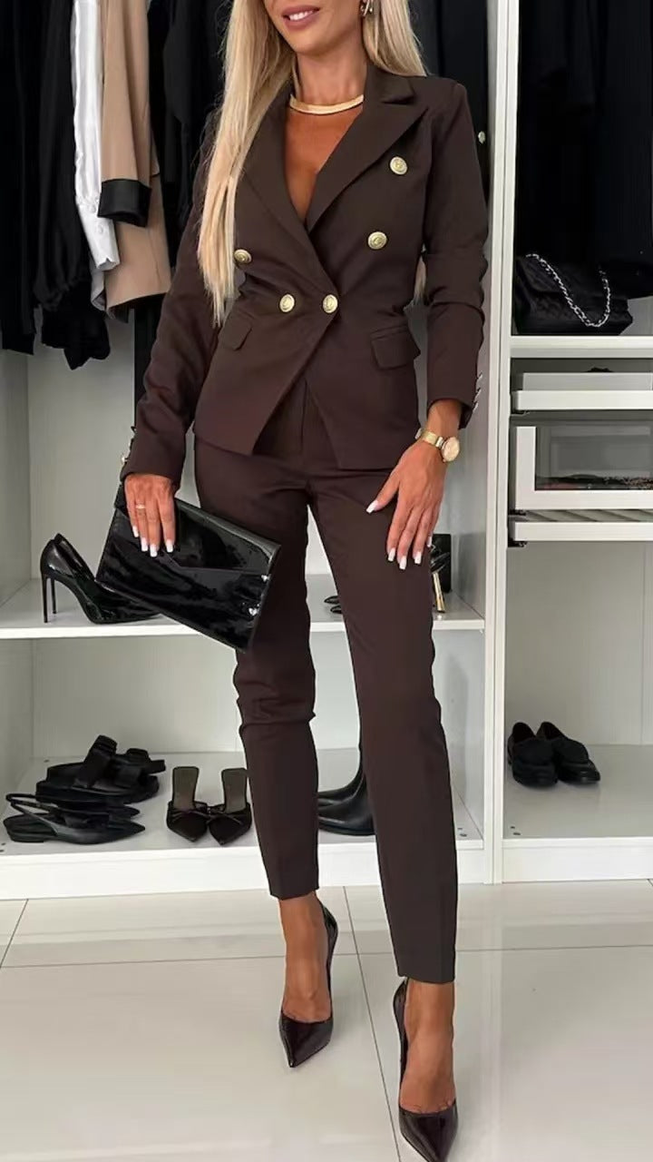 Women?s Slim Fit Solid Color Single Button Blazer Long Sleeve Casual Suit Jacket