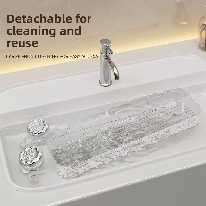 Bathroom Suction Cup Shelf with Hooks