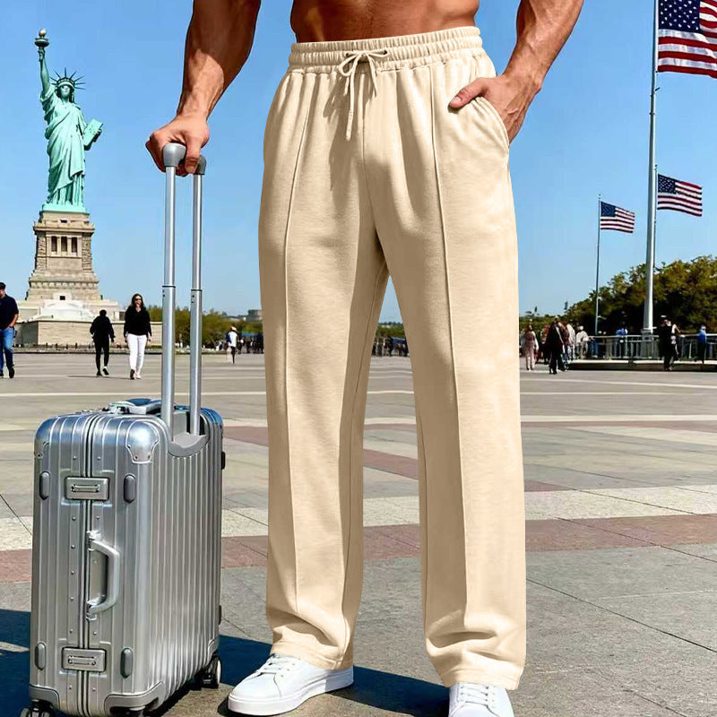 Men's straight-leg casual sportswear business pants