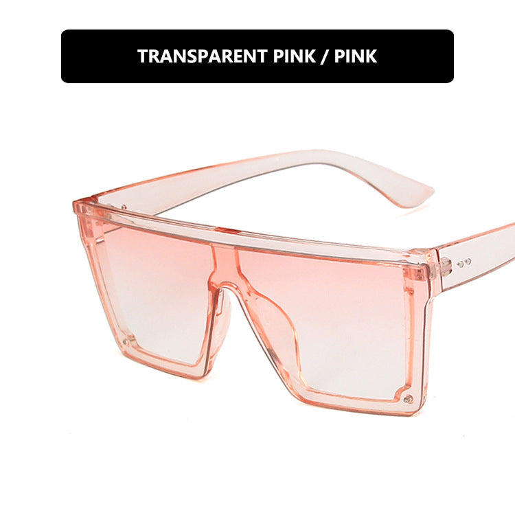 Purple Retro Square Frame Sunglasses