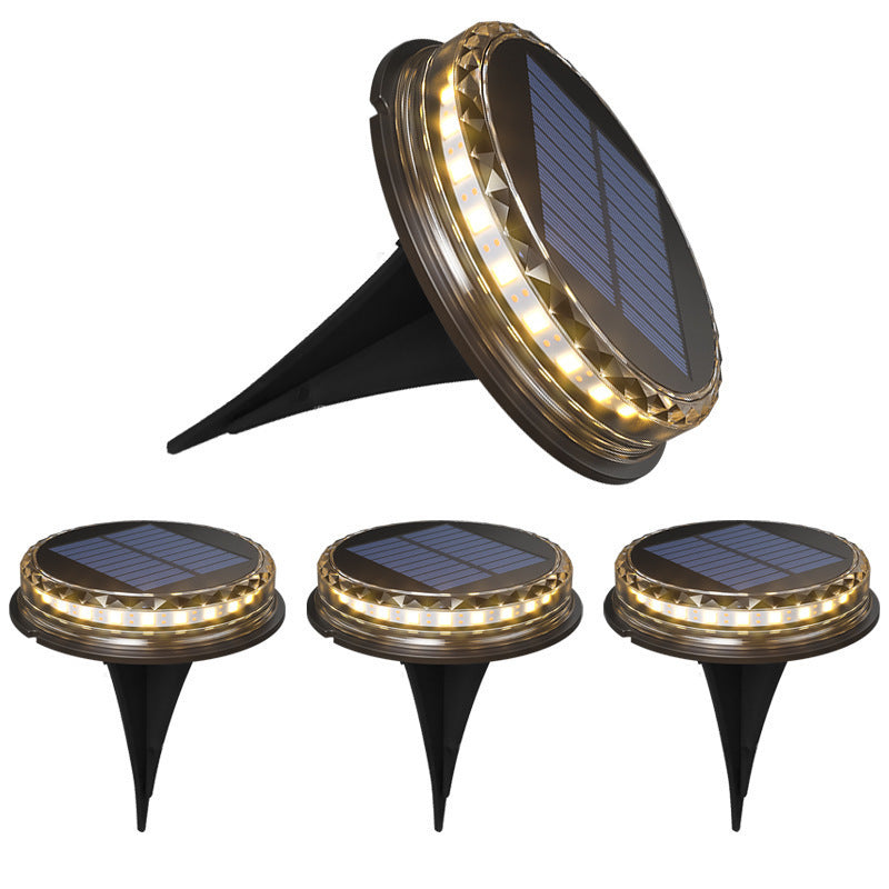 Solar-powered ground lights