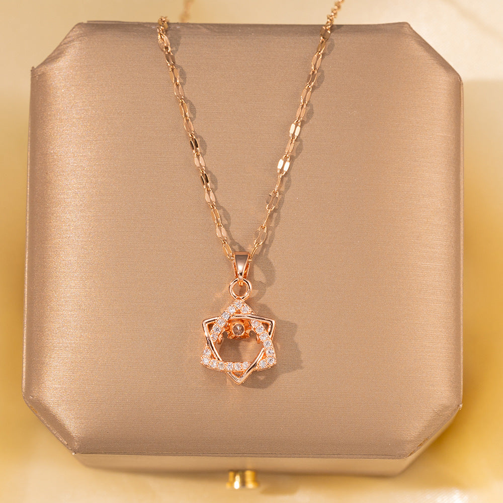 Minimalist Titanium Steel Clavicle Necklace