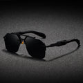 Metal Double Beam Large Frame UV Protection Sunglasses