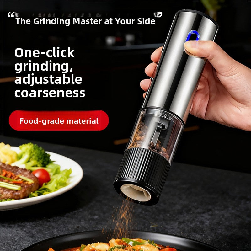 Stainless Steel Electric Pepper Grinder Adjustable Coarseness