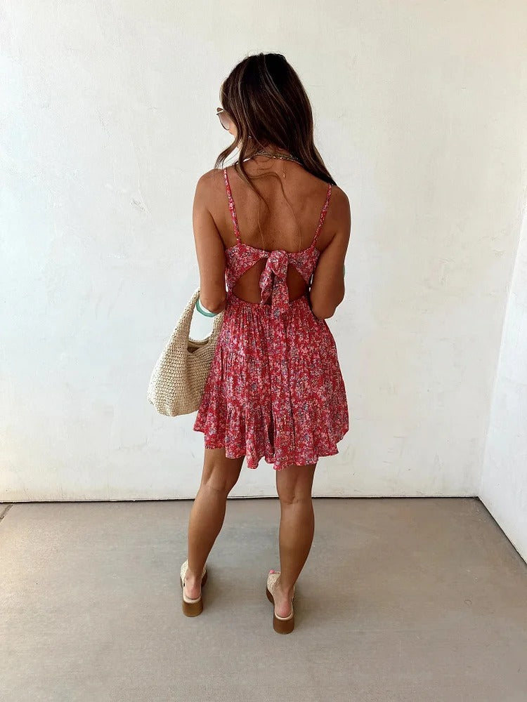 Bohemian Print Sling Dress