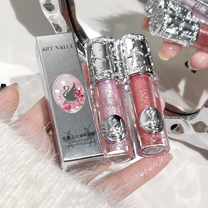 Fine glittering translucent liquid eyeshadow liquid